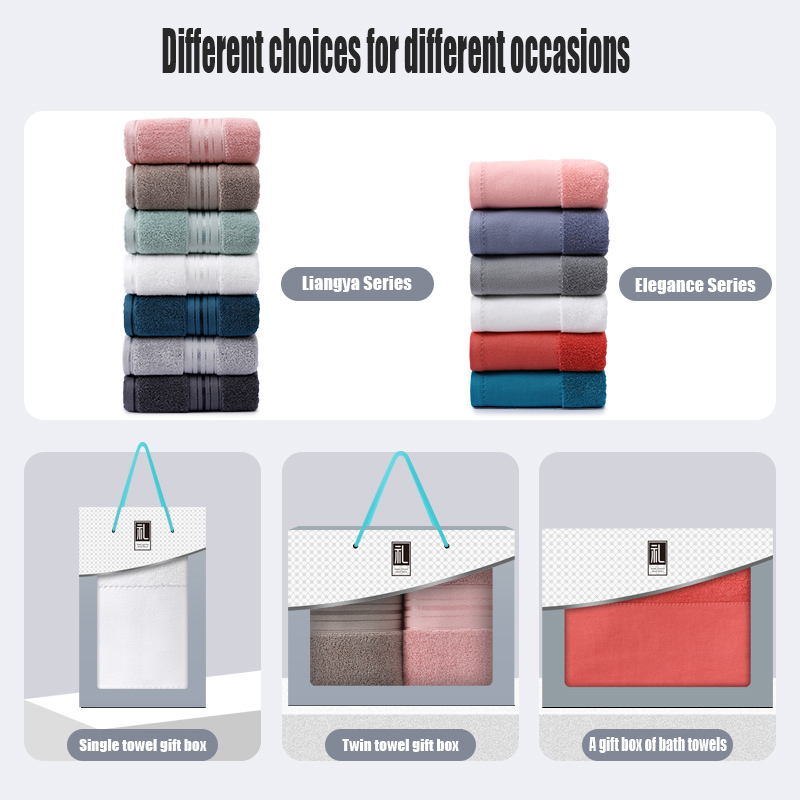 Cotton towel gift box, customizable, soft and comfortable, suitable for gift giving and home use