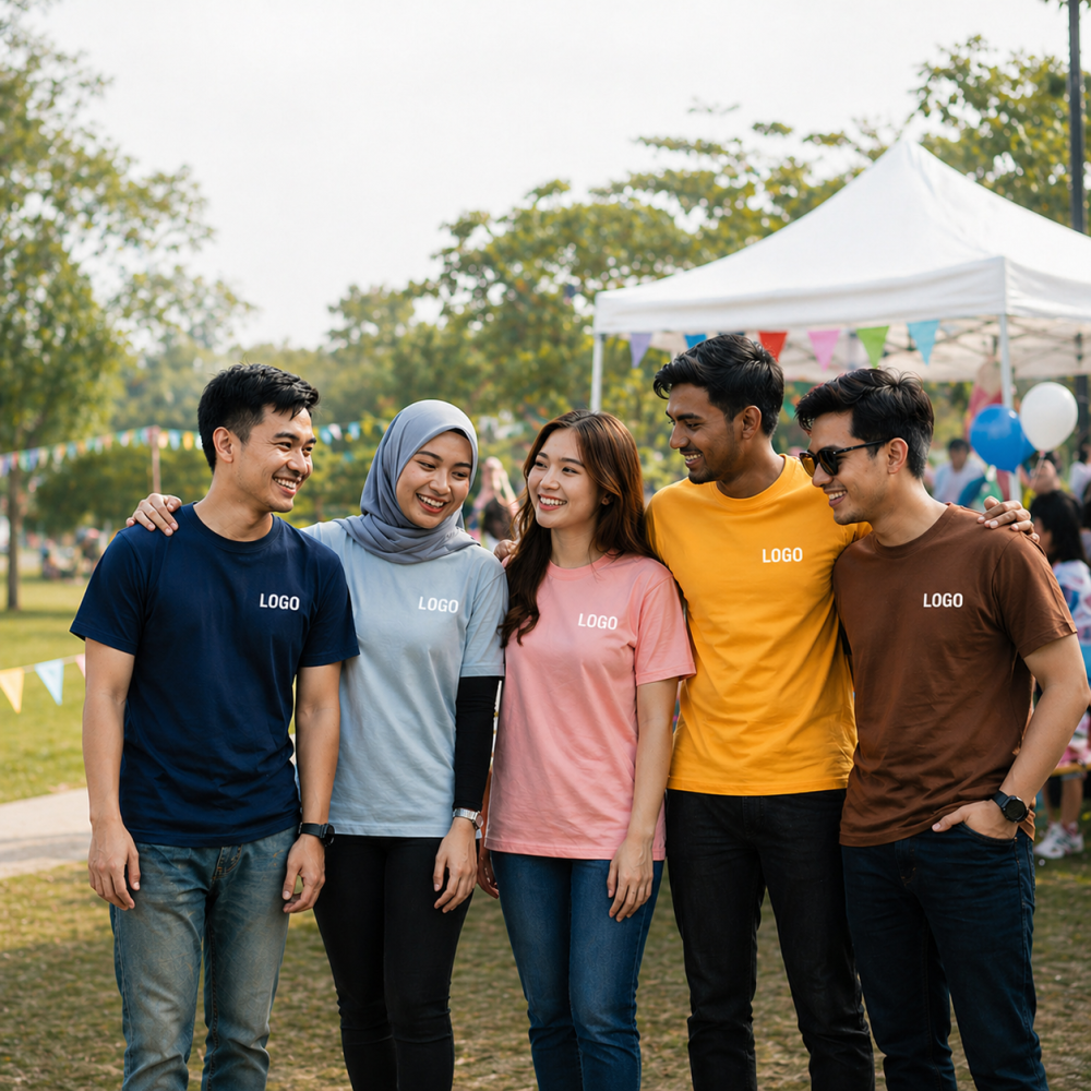 Custom Logo Printed Short Sleeve Drop Shoulder Cotton T-Shirt Workwear Group Cultural Teamwear Customization for Men and Women