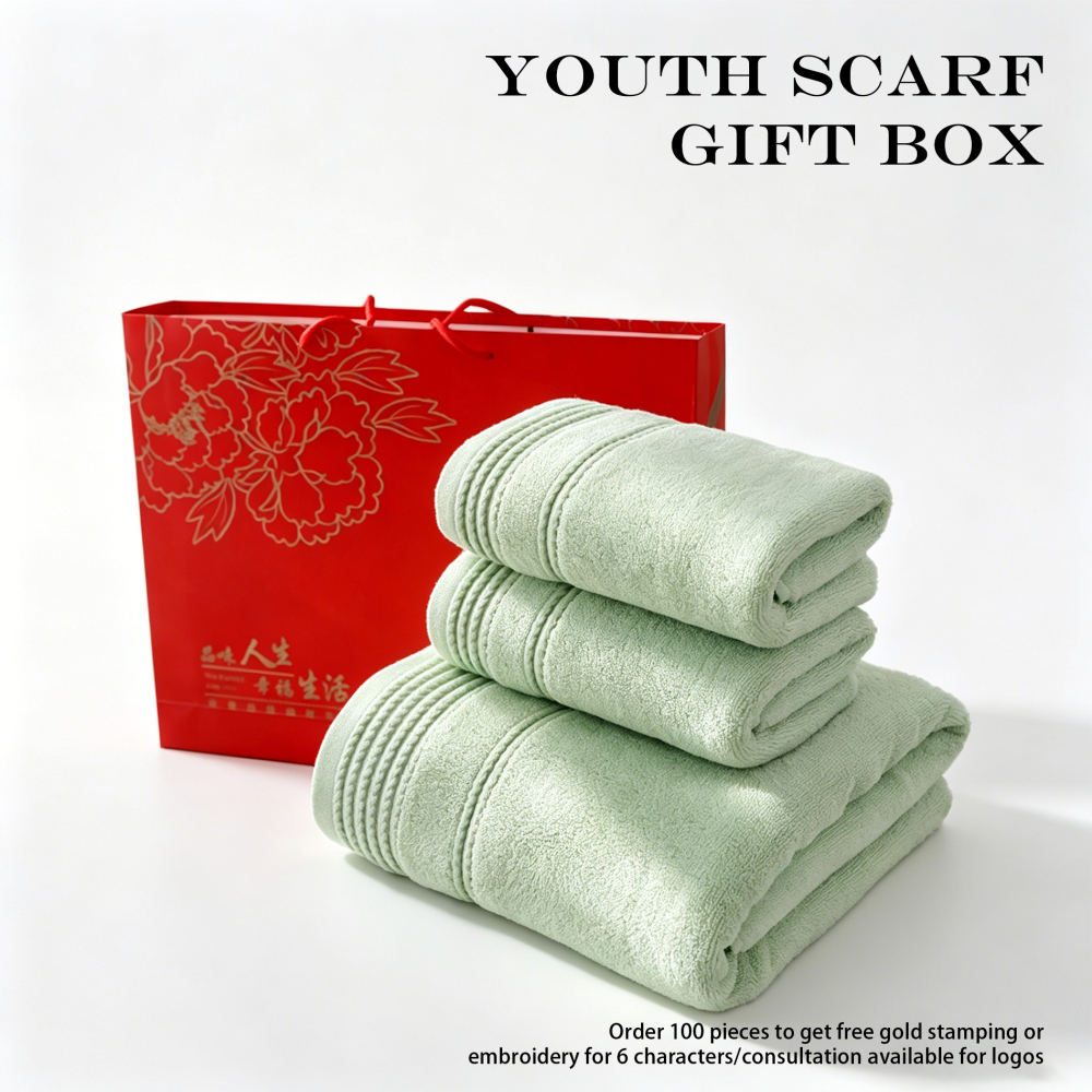 Youth series pure cotton towels, supporting customization, packaging customization, gift giving, company team building, and the best choice for lover gifts