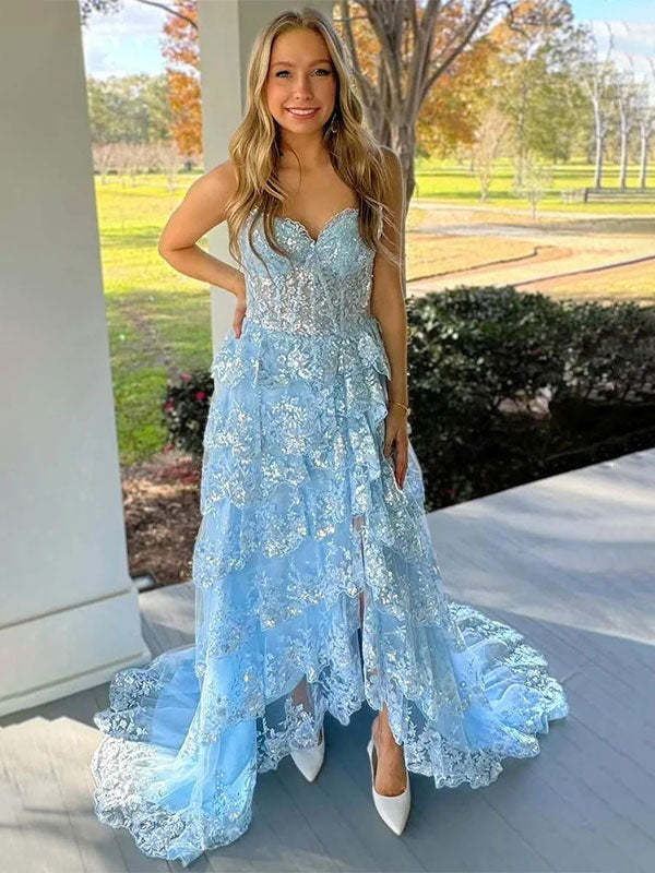 Orange Mermaid Strapless Sleeveless Pleated Long Prom Dress with Bows, Wedding Guest Bridal Gown Formal Evening Party Maxi Dress