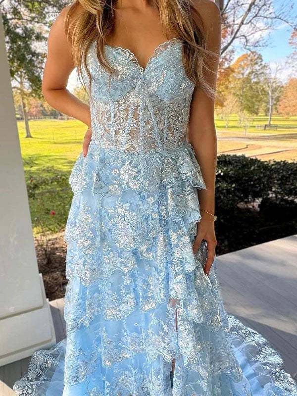 Orange Mermaid Strapless Sleeveless Pleated Long Prom Dress with Bows, Wedding Guest Bridal Gown Formal Evening Party Maxi Dress