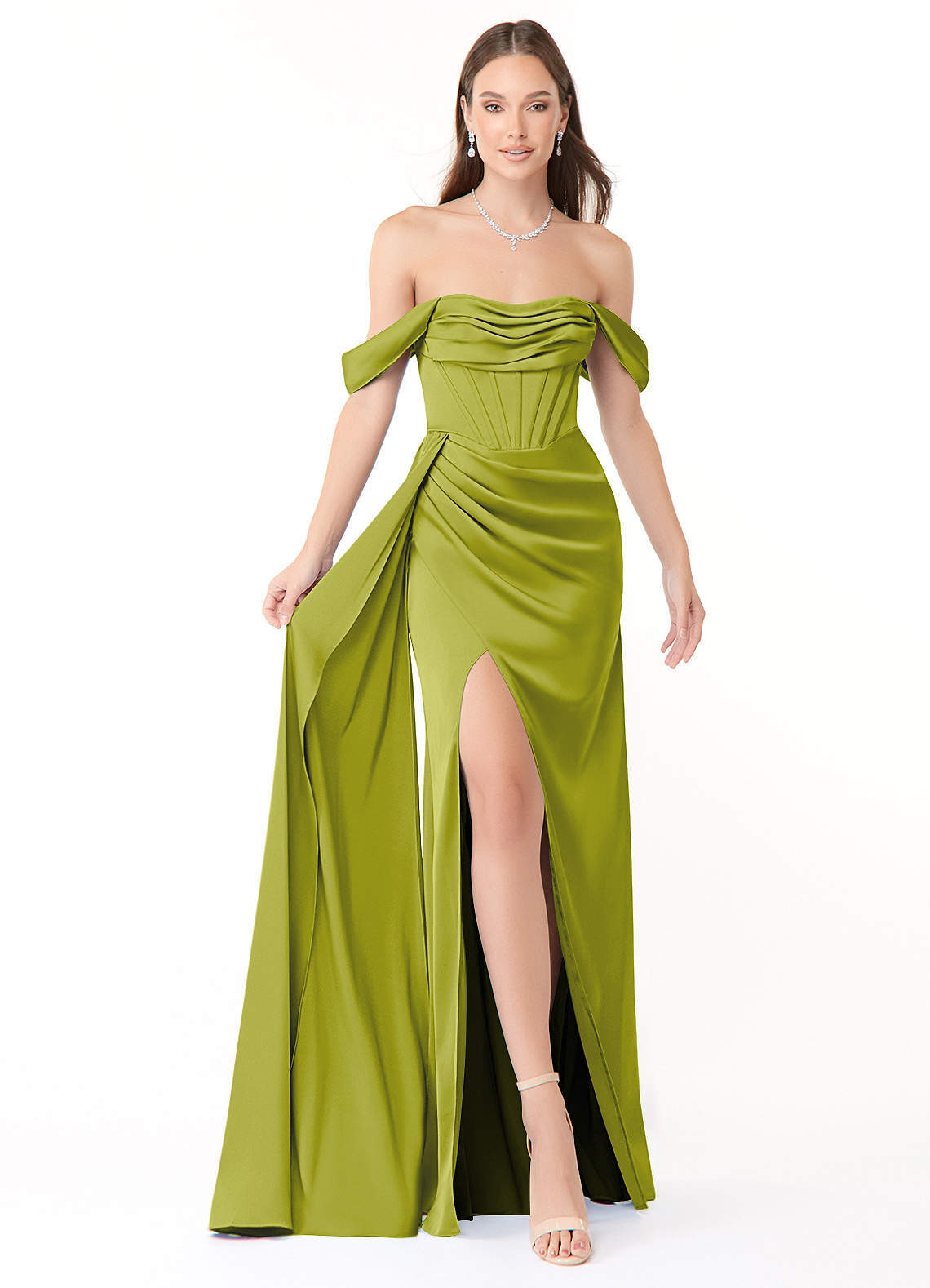 elyessen Amyra Black Mermaid Off the Shoulder Stretch Satin Convertible Dress 2