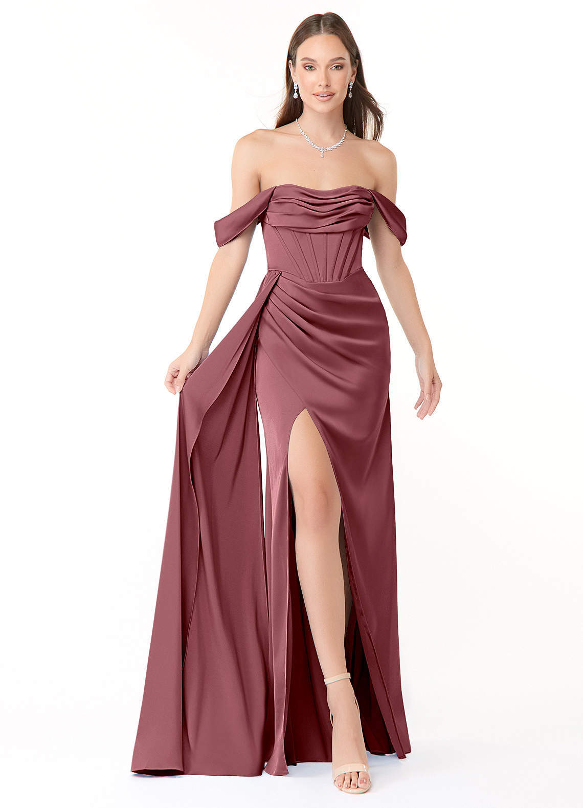 elyessen Amyra Black Mermaid Off the Shoulder Stretch Satin Convertible Dress 5