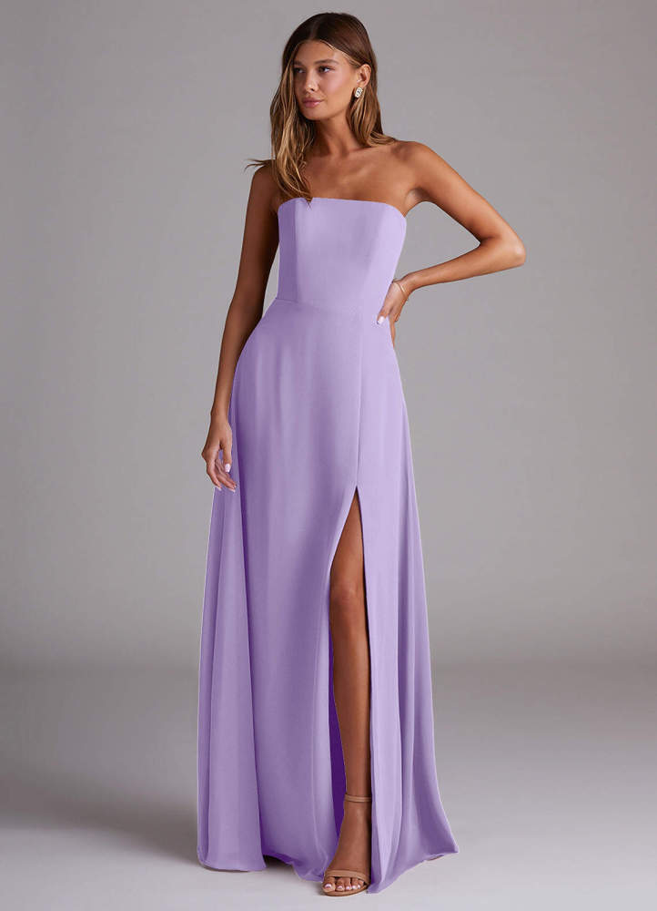 elyessen Wren Black A-Line Side Slit Chiffon Convertible Dress 5