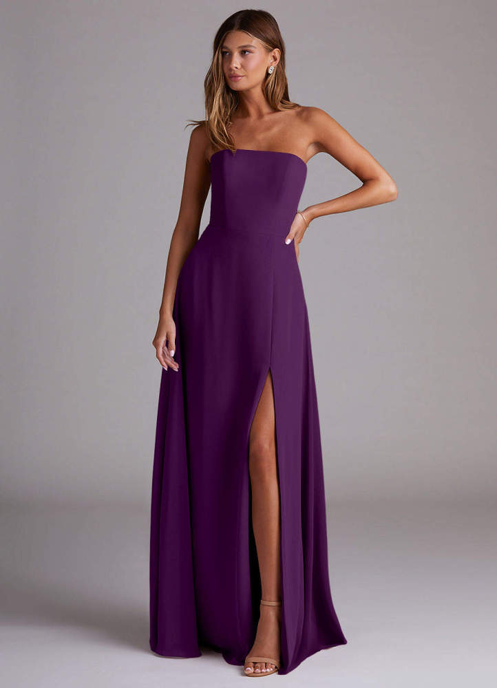 elyessen Wren Black A-Line Side Slit Chiffon Convertible Dress 5