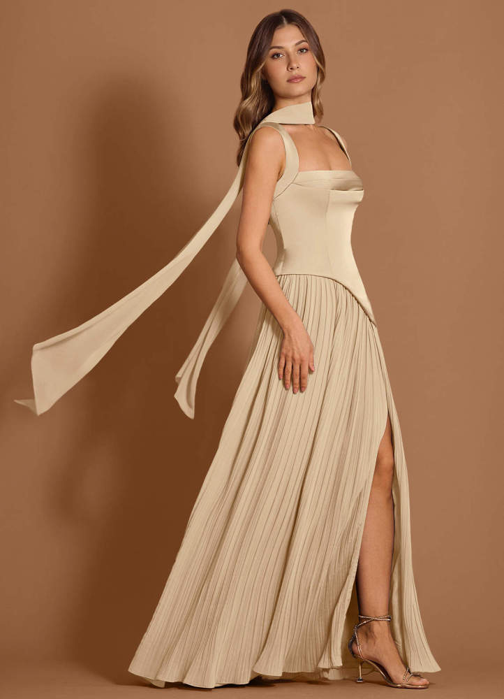 Stephanie Olive Maxi Dress