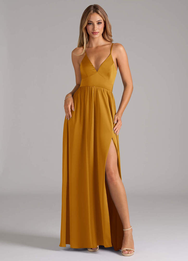 elyessen Aaida Dusty Sage A-Line Corset Stretch Satin Dress 7