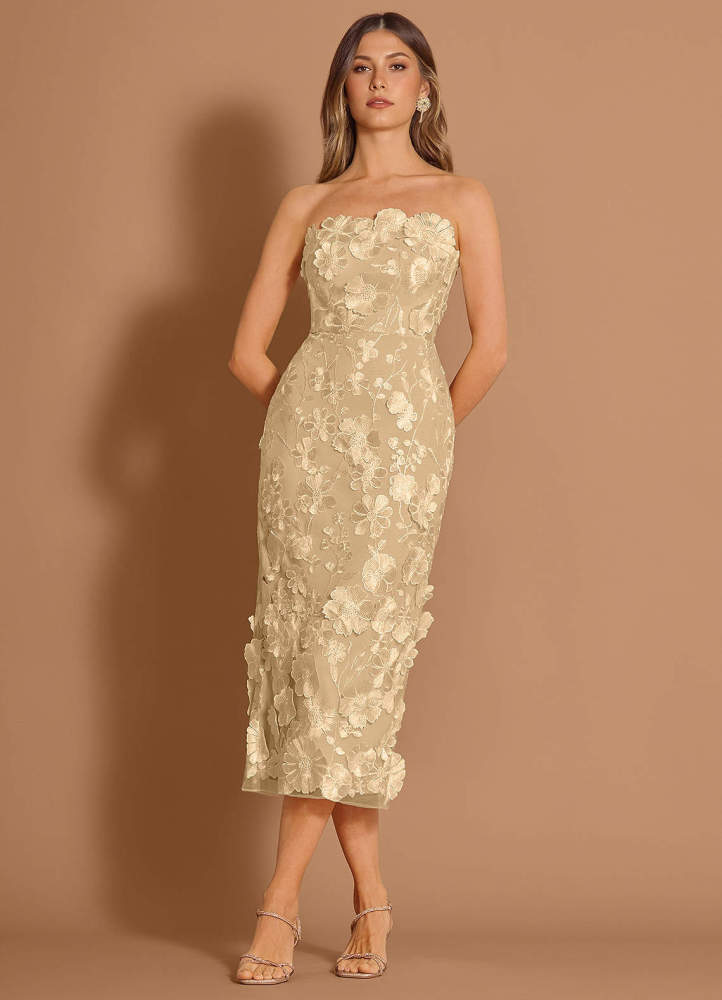 Della White Midi Dress