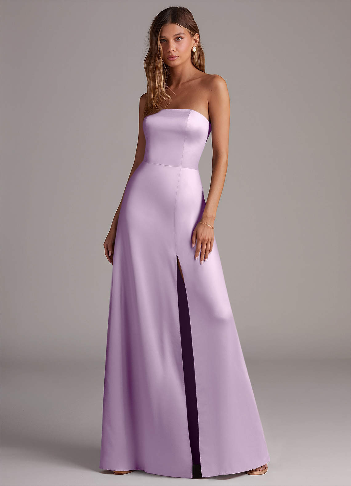 elyessen Wren Black A-Line Strapless Stretch Satin Convertible Dress 4