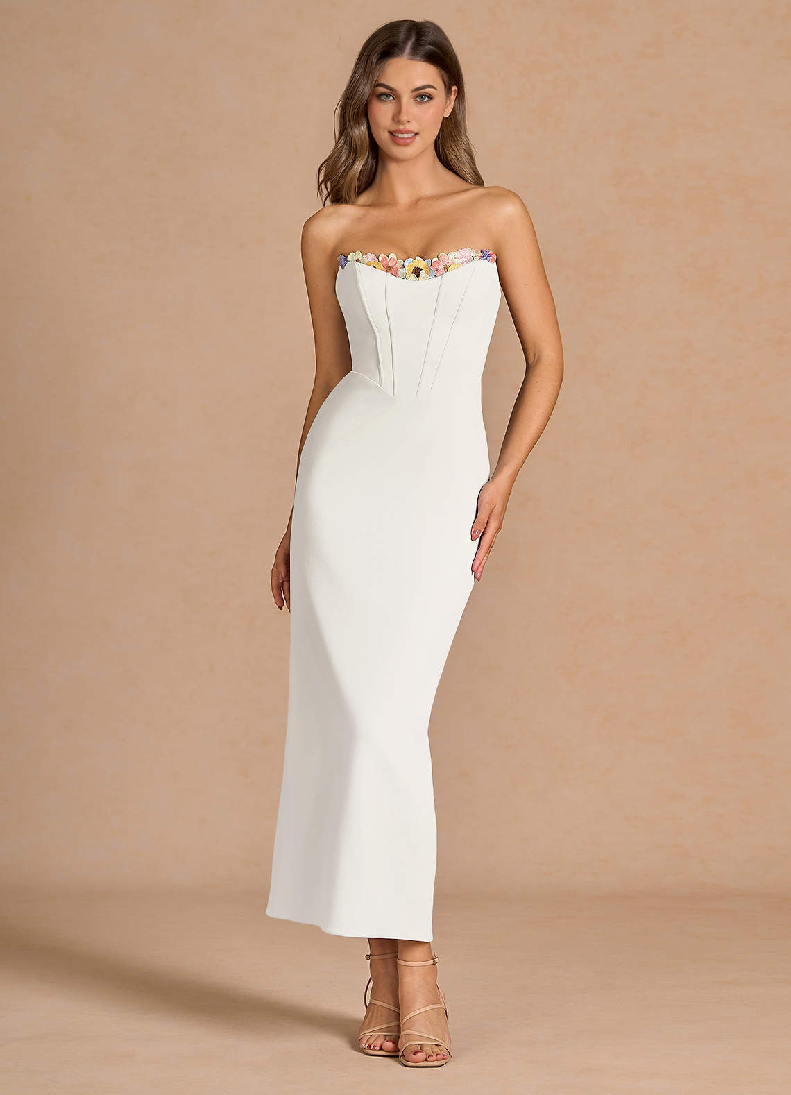 Liliah White Maxi Dress