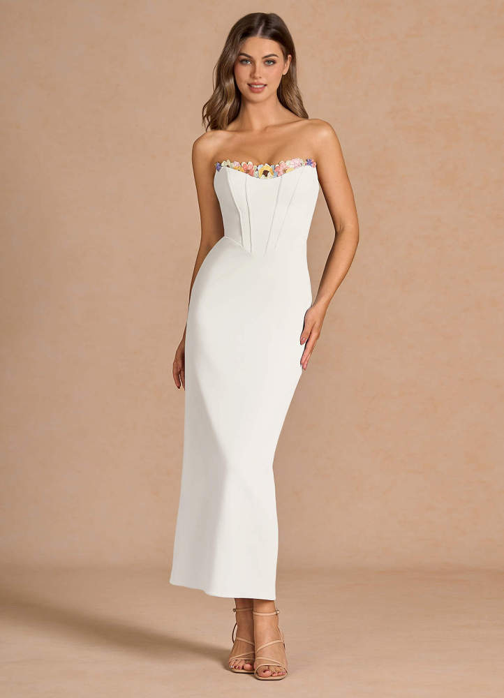 Liliah White Maxi Dress
