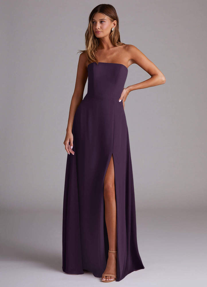 elyessen Wren Black A-Line Side Slit Chiffon Convertible Dress 5