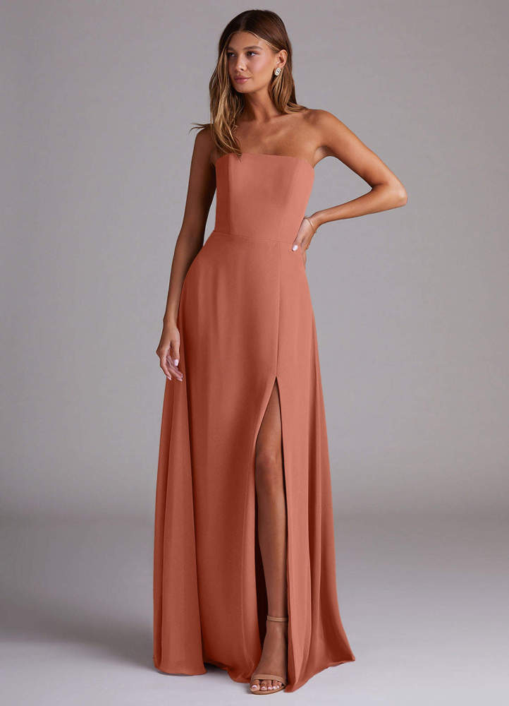elyessen Wren Black A-Line Side Slit Chiffon Convertible Dress 8