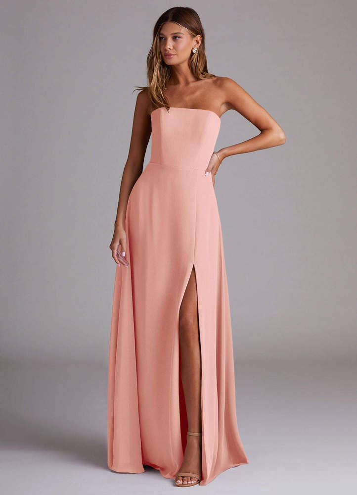 elyessen Wren Black A-Line Side Slit Chiffon Convertible Dress 4