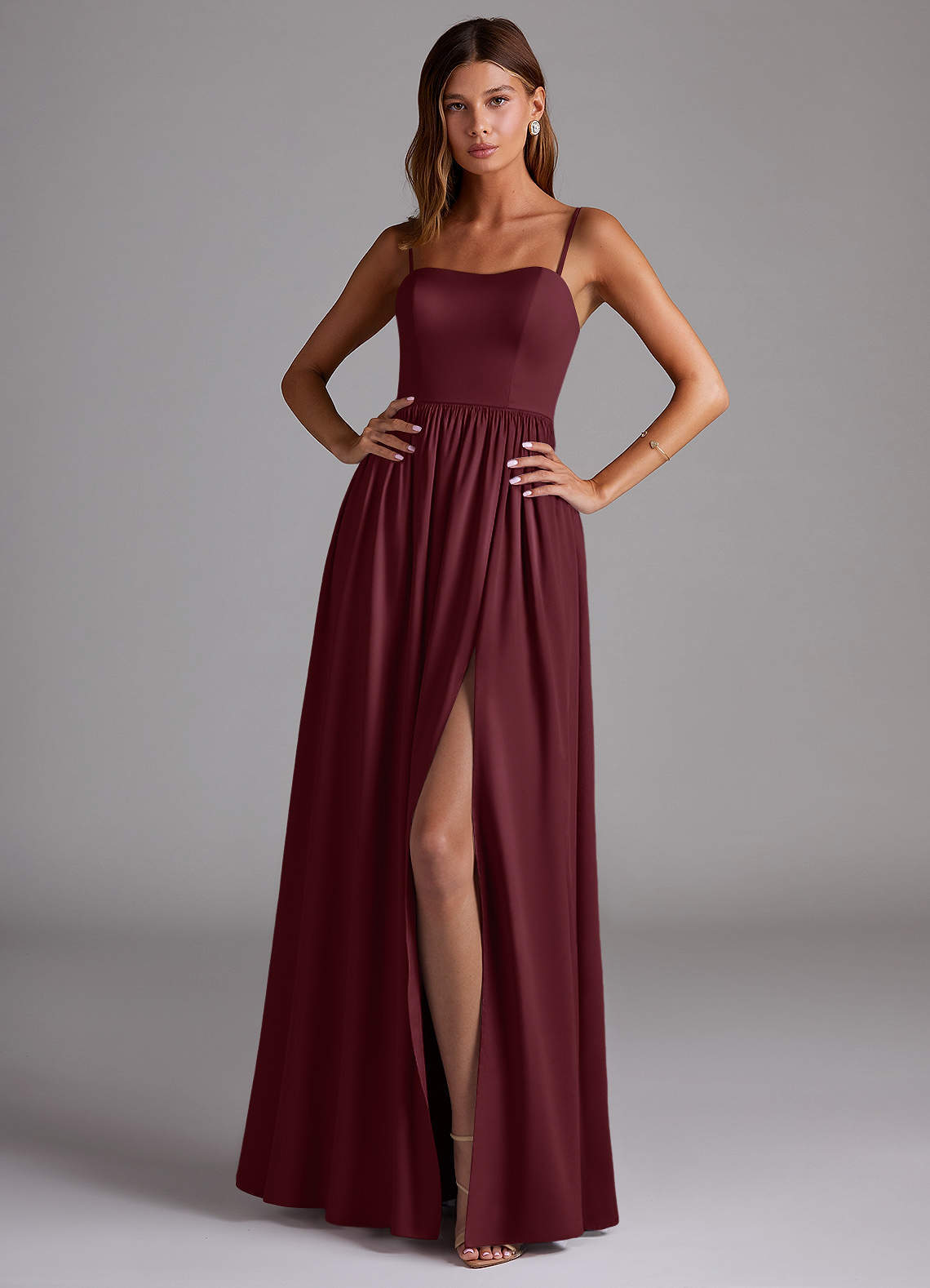 elyessen Calianna Black A-Line Off the Shoulder Stretch Satin Convertible Dress 6