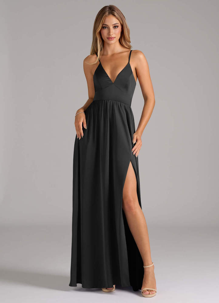 elyessen Aaida Dusty Sage A-Line Corset Stretch Satin Dress 8
