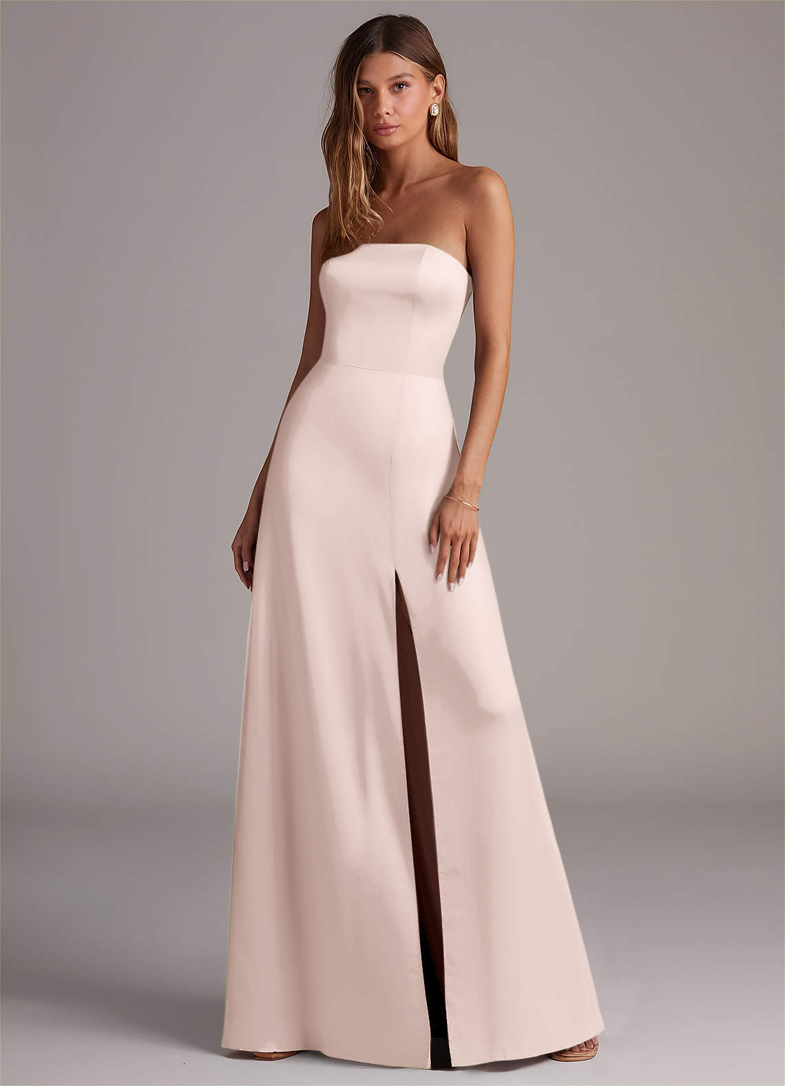 elyessen Wren Black A-Line Strapless Stretch Satin Convertible Dress 4