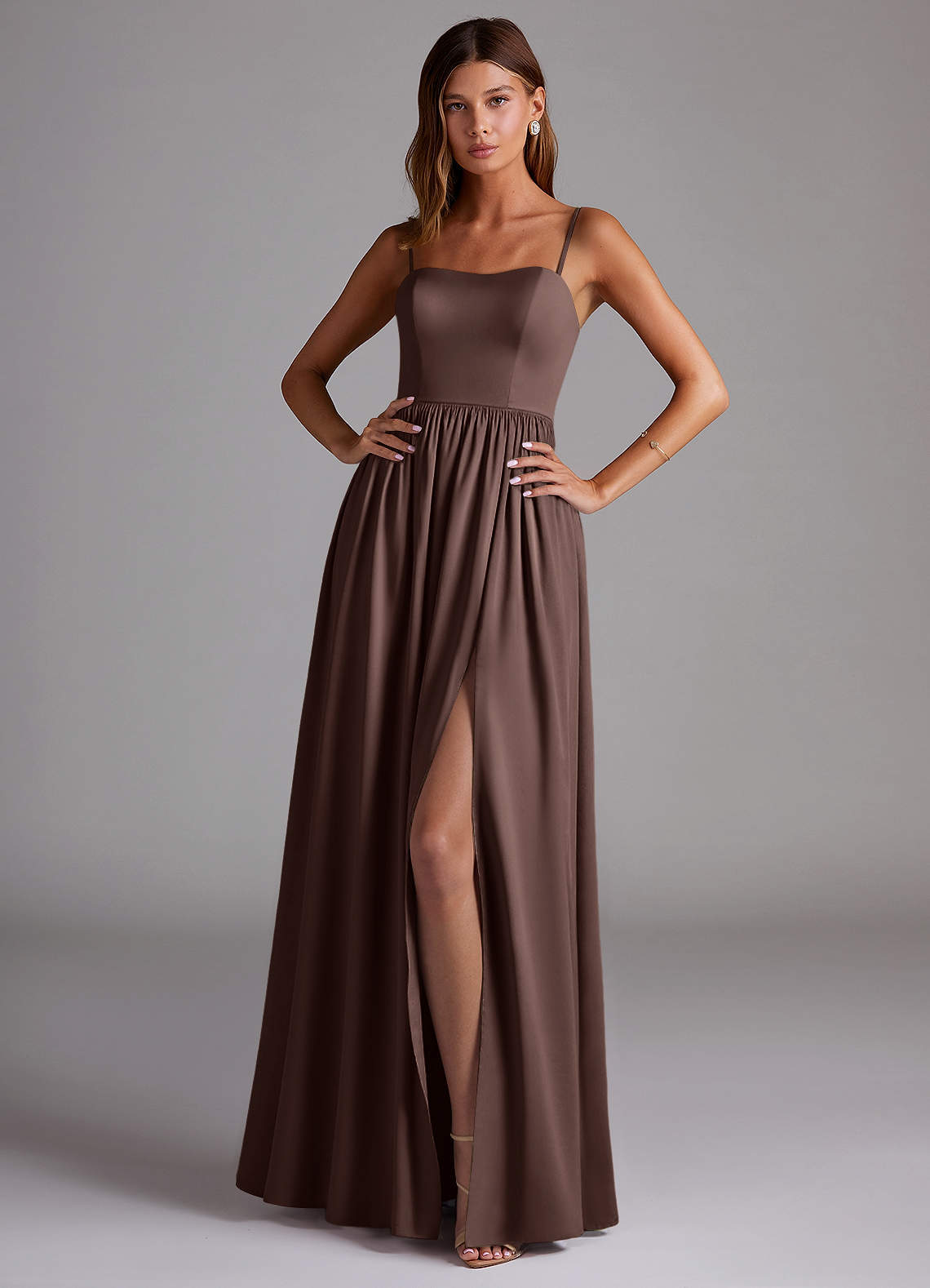 elyessen Calianna Black A-Line Off the Shoulder Stretch Satin Convertible Dress 7