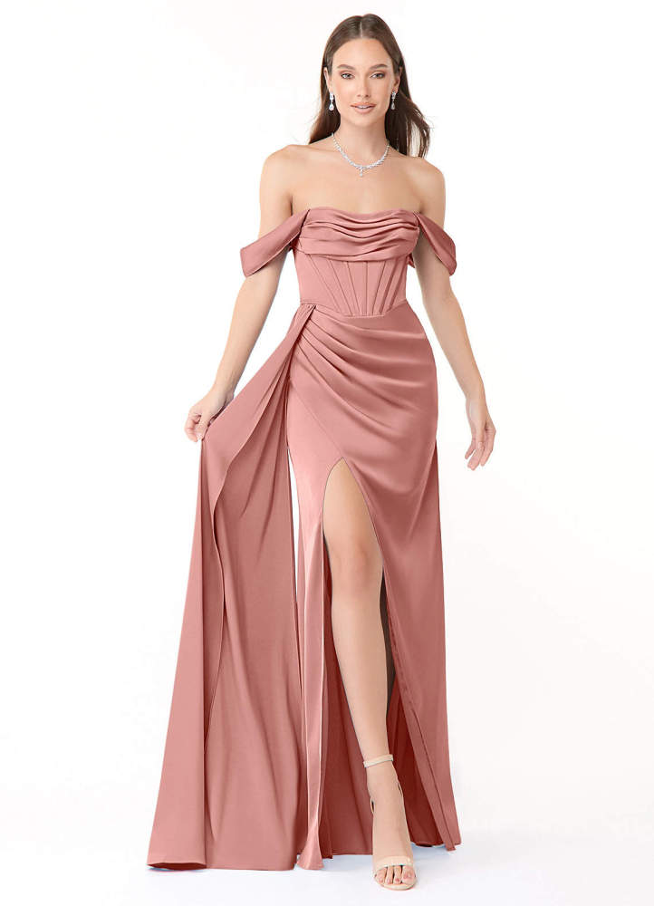 elyessen Amyra Black Mermaid Off the Shoulder Stretch Satin Convertible Dress 4