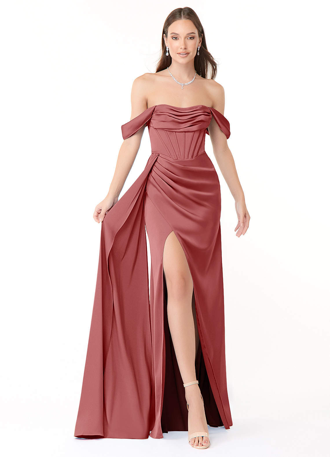 elyessen Amyra Black Mermaid Off the Shoulder Stretch Satin Convertible Dress 4