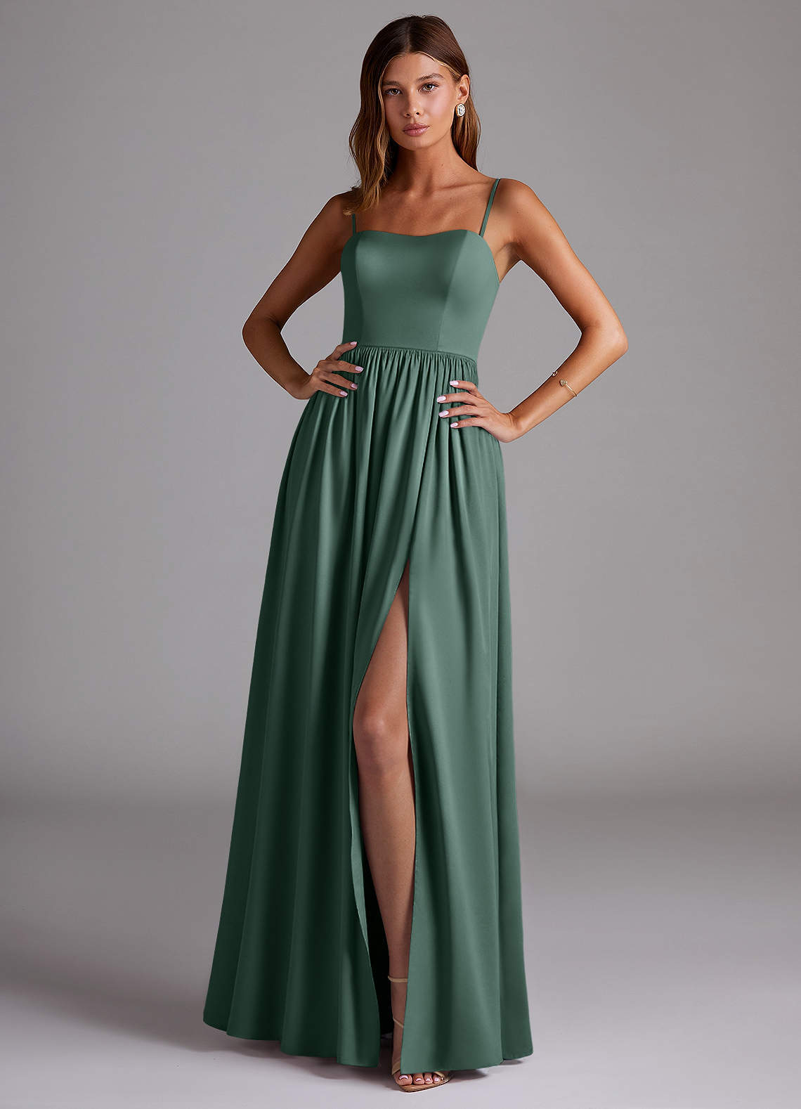 elyessen Calianna Black A-Line Off the Shoulder Stretch Satin Convertible Dress 1