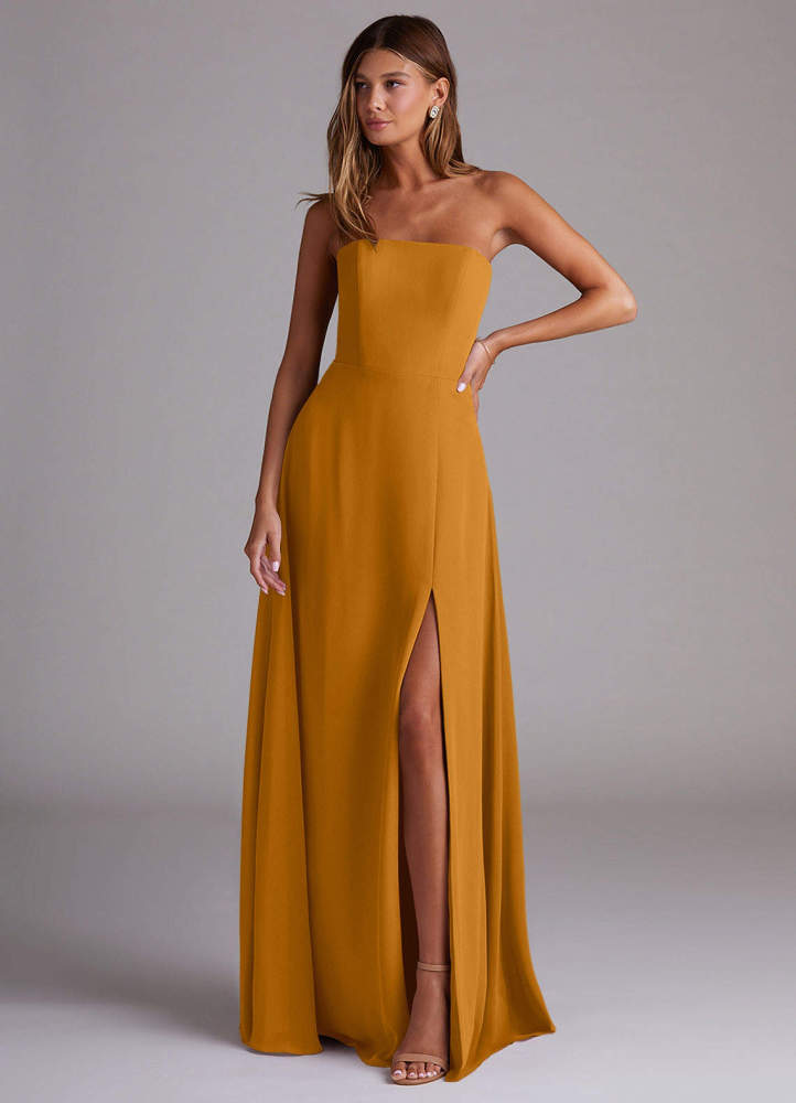 elyessen Wren Black A-Line Side Slit Chiffon Convertible Dress 7