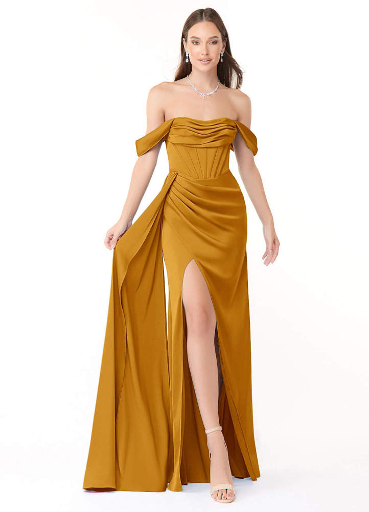 elyessen Amyra Black Mermaid Off the Shoulder Stretch Satin Convertible Dress 7