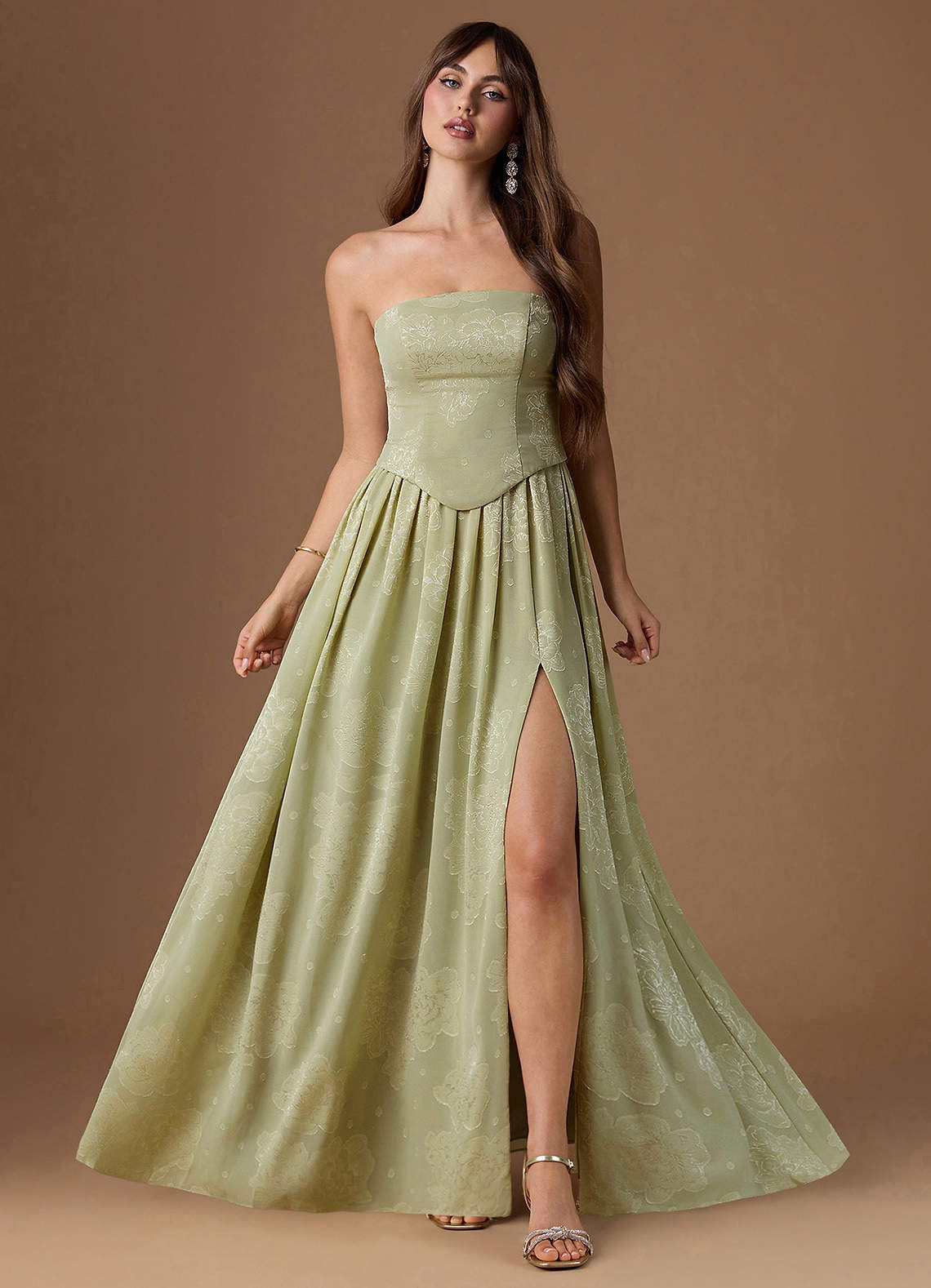 Isaura Celadon Maxi Dress