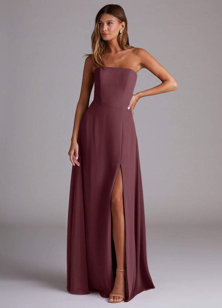 elyessen Wren Black A-Line Side Slit Chiffon Convertible Dress 5