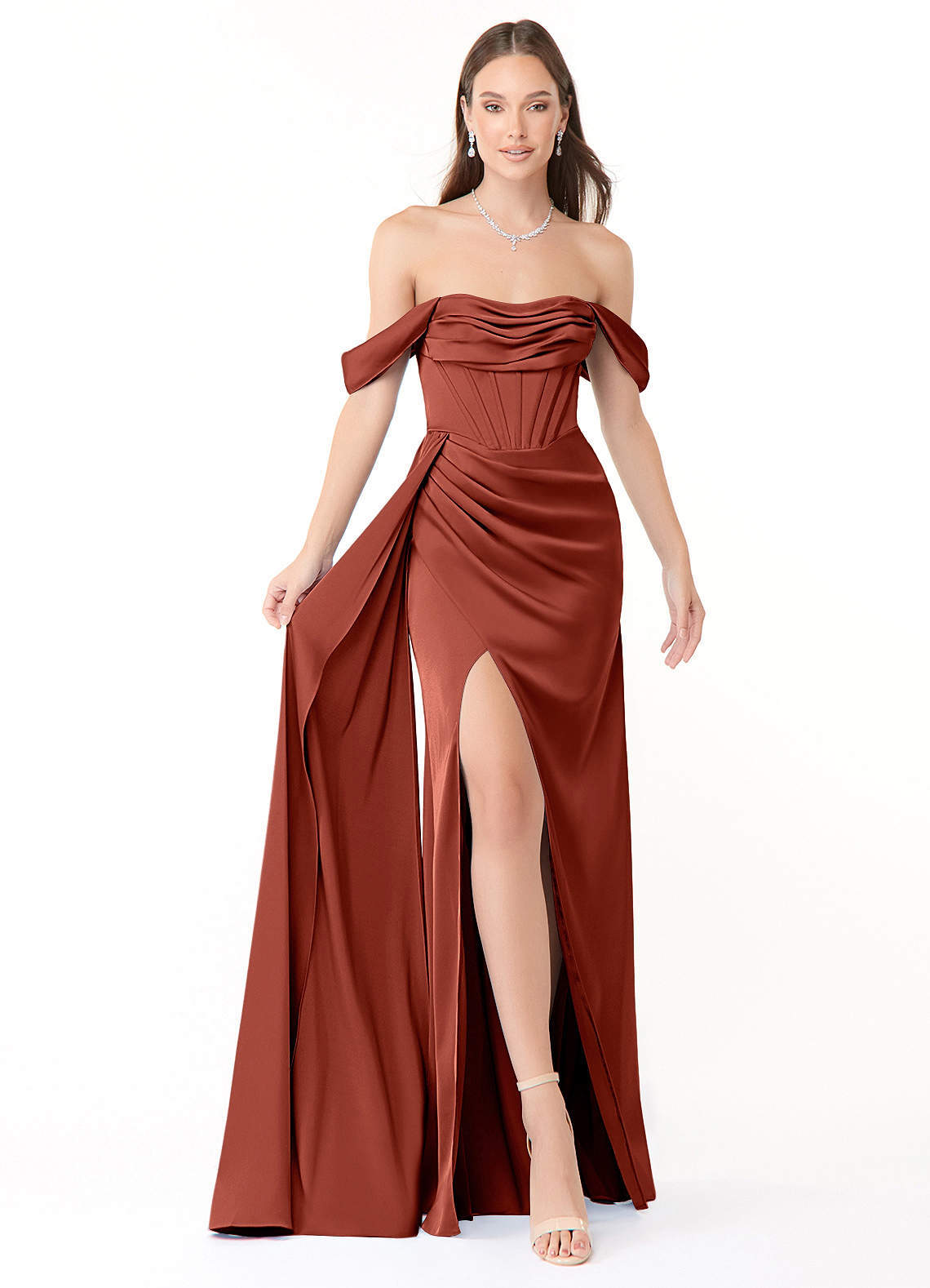 elyessen Amyra Black Mermaid Off the Shoulder Stretch Satin Convertible Dress 6