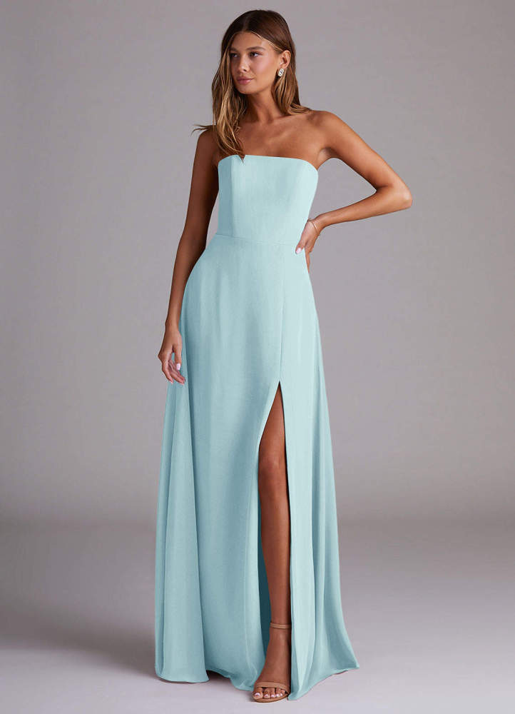 elyessen Wren Black A-Line Side Slit Chiffon Convertible Dress 2