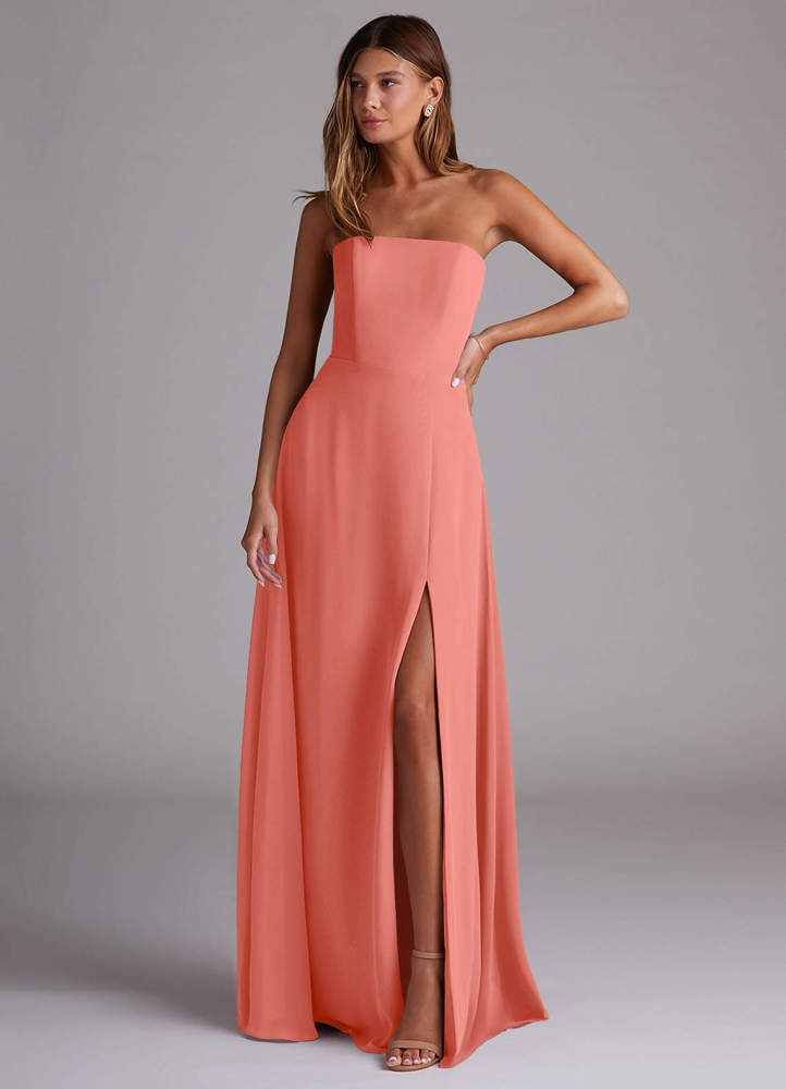 elyessen Wren Black A-Line Side Slit Chiffon Convertible Dress 4