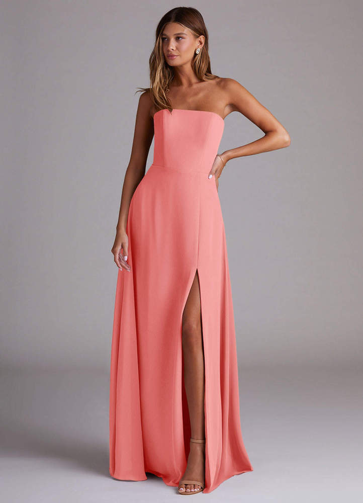 elyessen Wren Black A-Line Side Slit Chiffon Convertible Dress 8