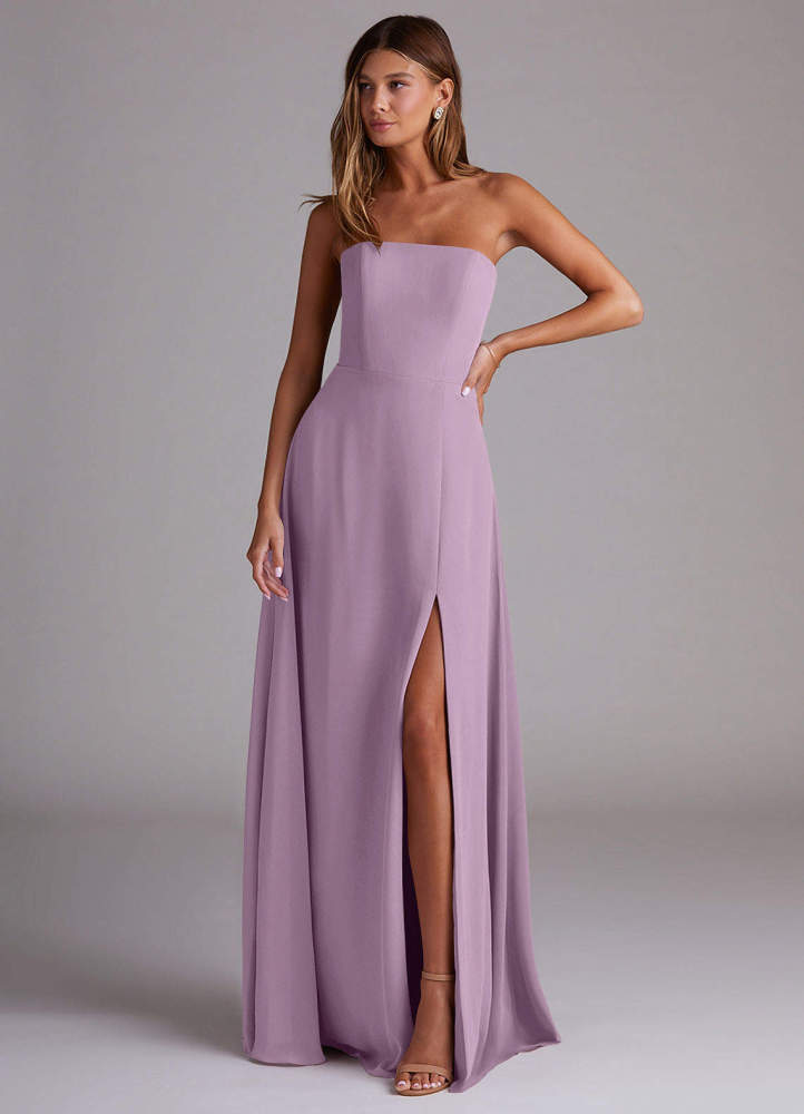 elyessen Wren Black A-Line Side Slit Chiffon Convertible Dress 5