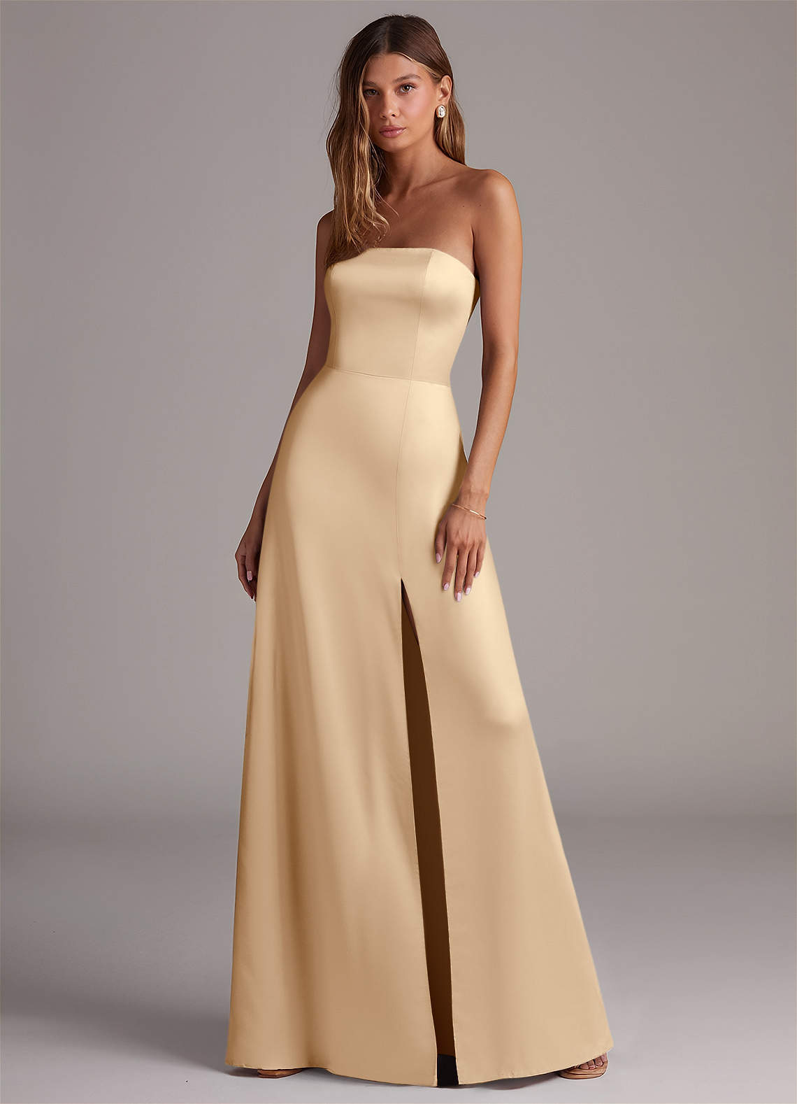 elyessen Wren Black A-Line Strapless Stretch Satin Convertible Dress 7