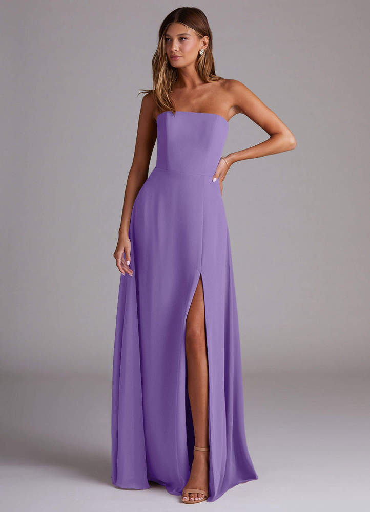 elyessen Wren Black A-Line Side Slit Chiffon Convertible Dress 5