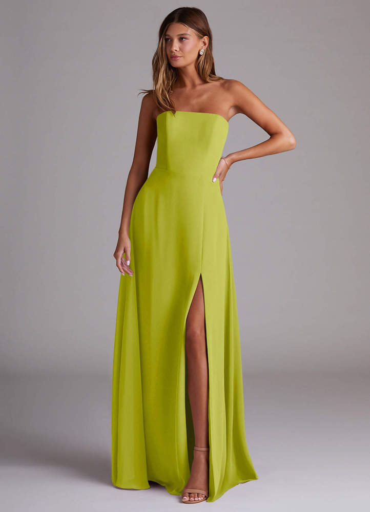elyessen Wren Black A-Line Side Slit Chiffon Convertible Dress 2