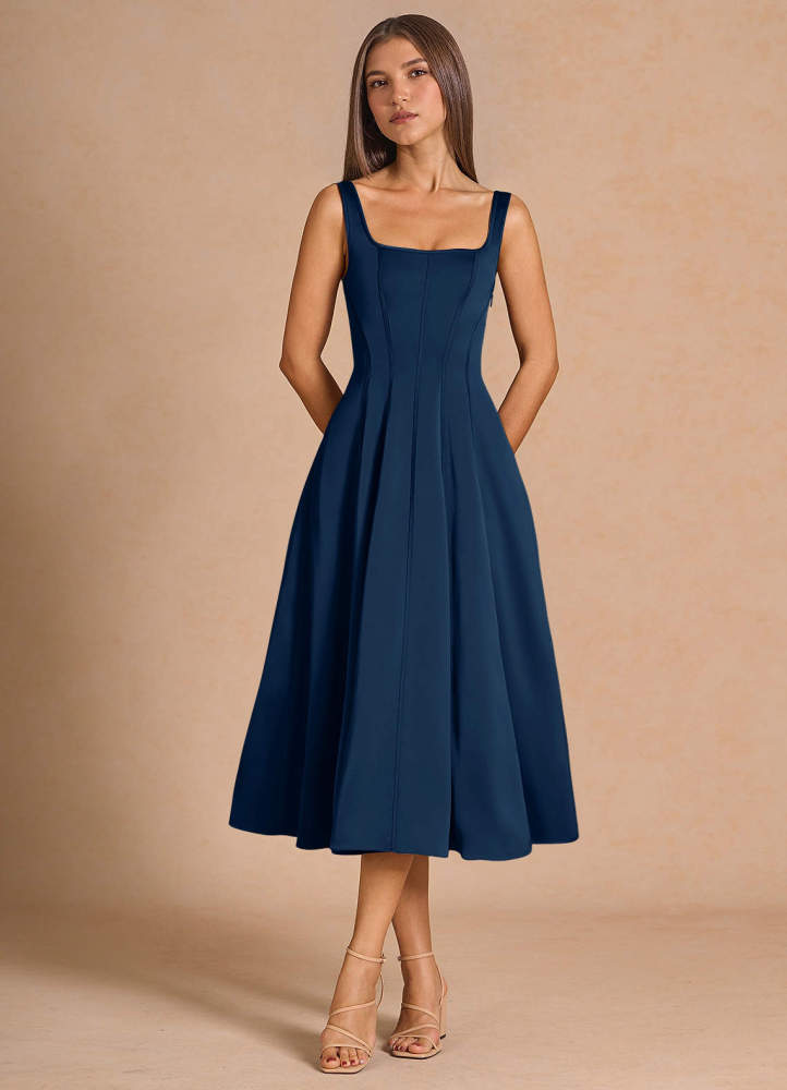 Nolia Cream Midi Dress