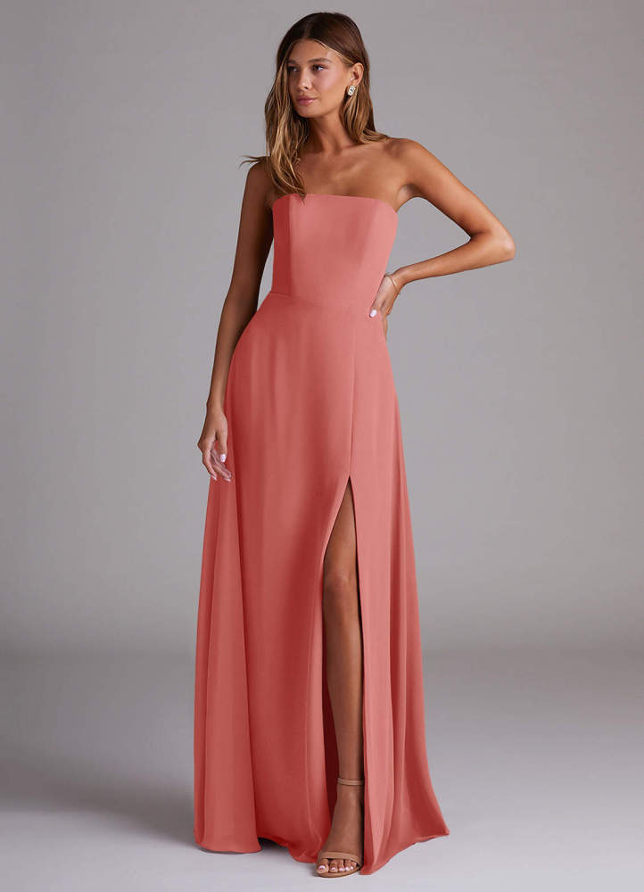 elyessen Wren Black A-Line Side Slit Chiffon Convertible Dress 4