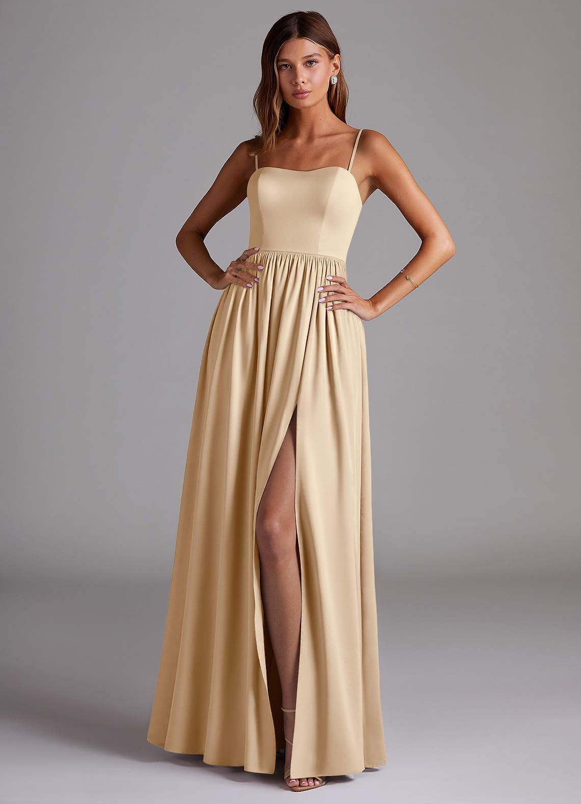 elyessen Calianna Black A-Line Off the Shoulder Stretch Satin Convertible Dress 7