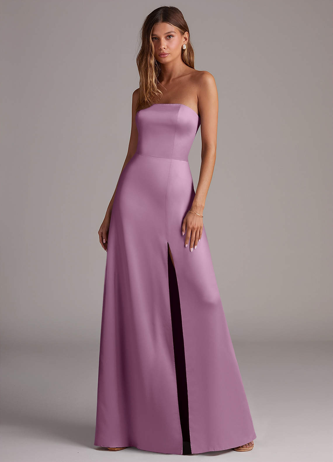 elyessen Wren Black A-Line Strapless Stretch Satin Convertible Dress 4