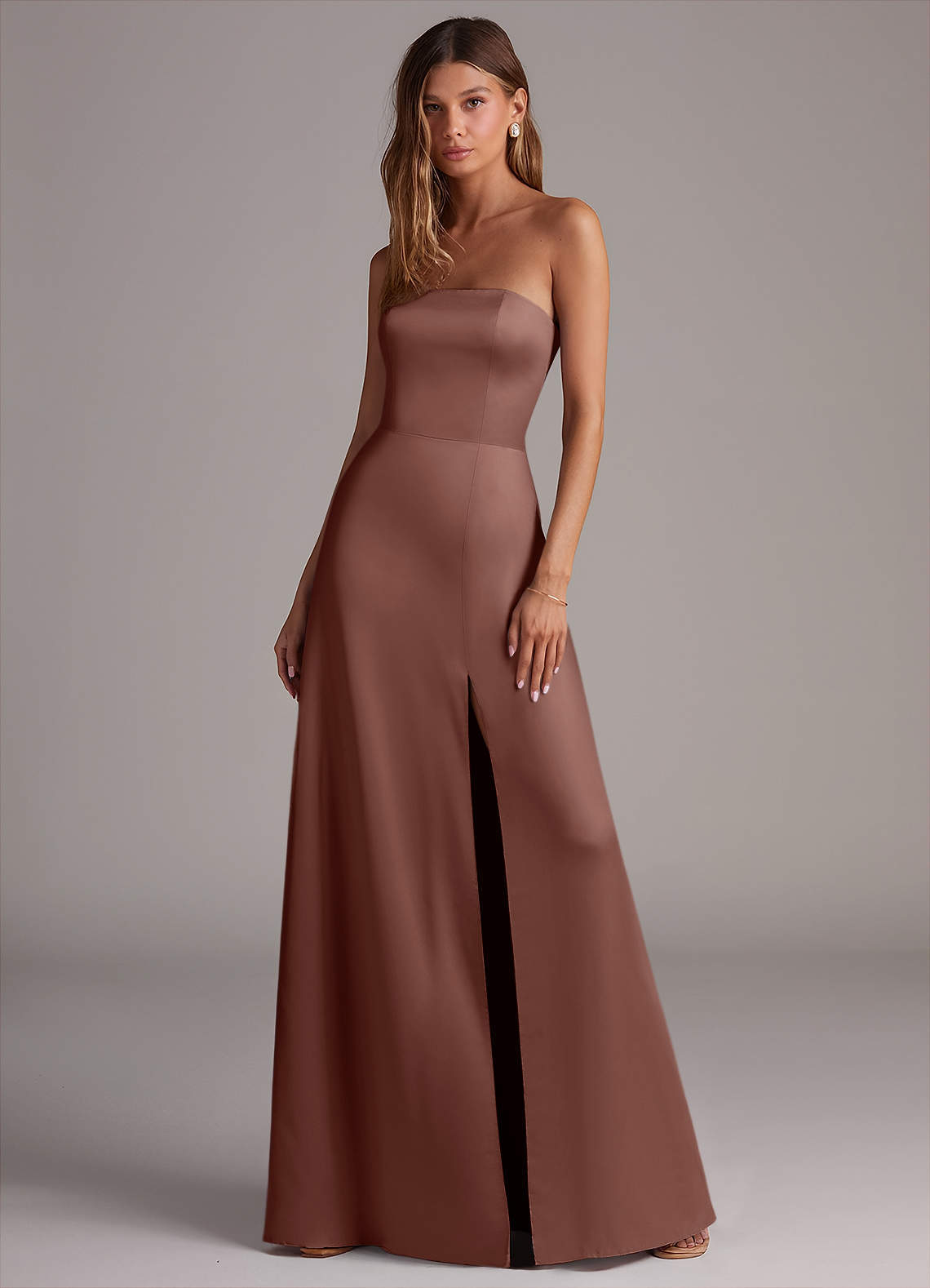 elyessen Wren Black A-Line Strapless Stretch Satin Convertible Dress 7