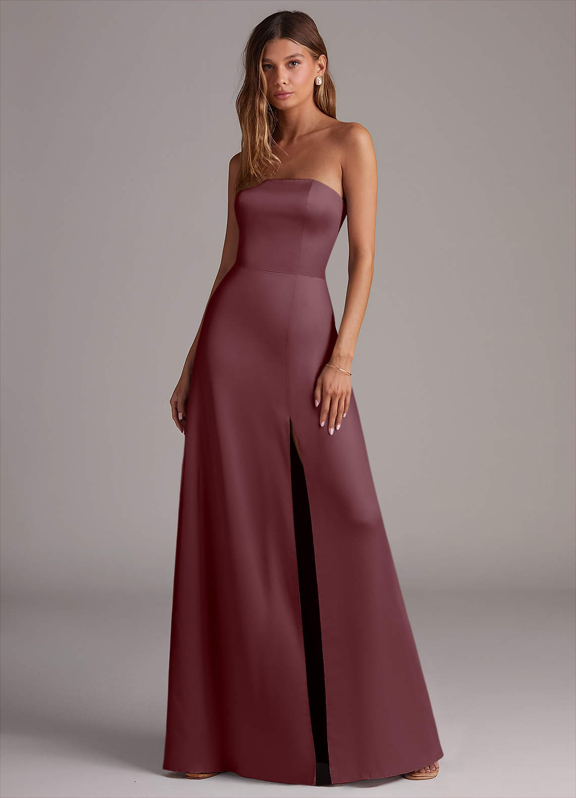 elyessen Wren Black A-Line Strapless Stretch Satin Convertible Dress 5