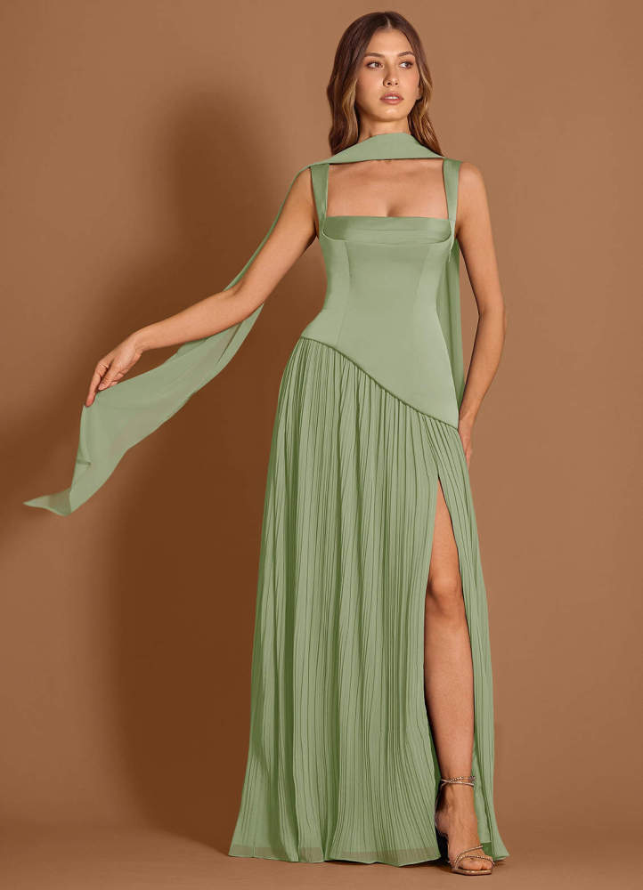 Stephanie Olive Maxi Dress