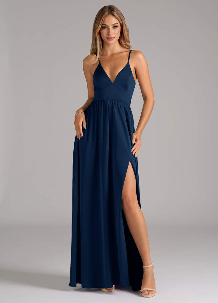 elyessen Aaida Dusty Sage A-Line Corset Stretch Satin Dress 3
