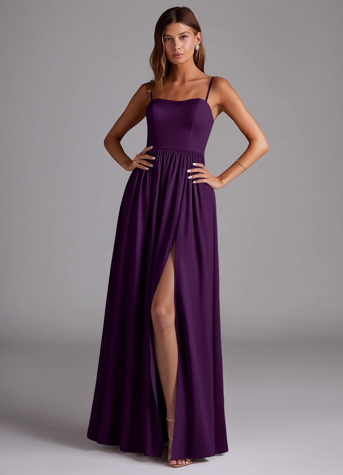 elyessen Calianna Black A-Line Off the Shoulder Stretch Satin Convertible Dress 5