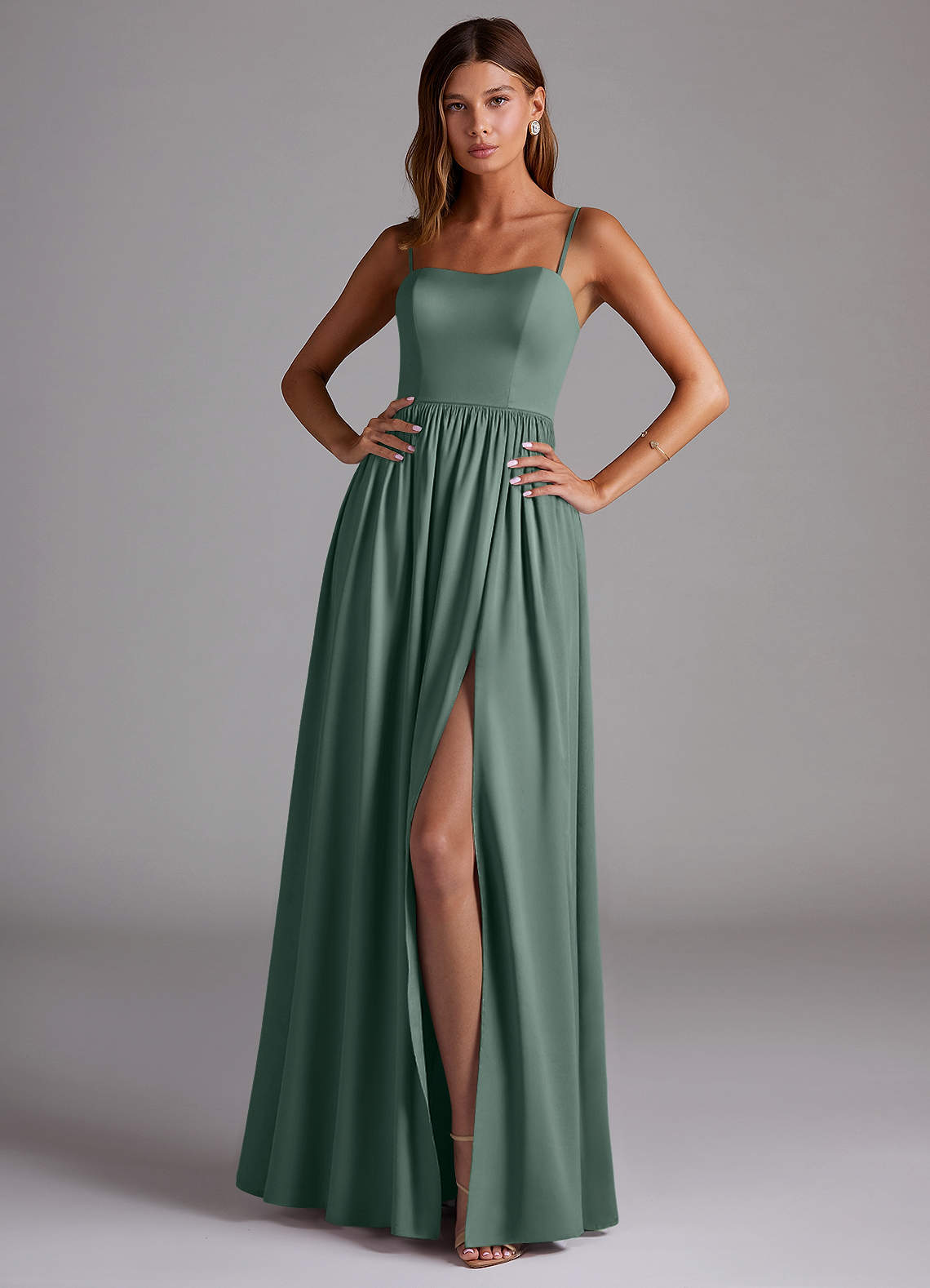 elyessen Calianna Black A-Line Off the Shoulder Stretch Satin Convertible Dress 1