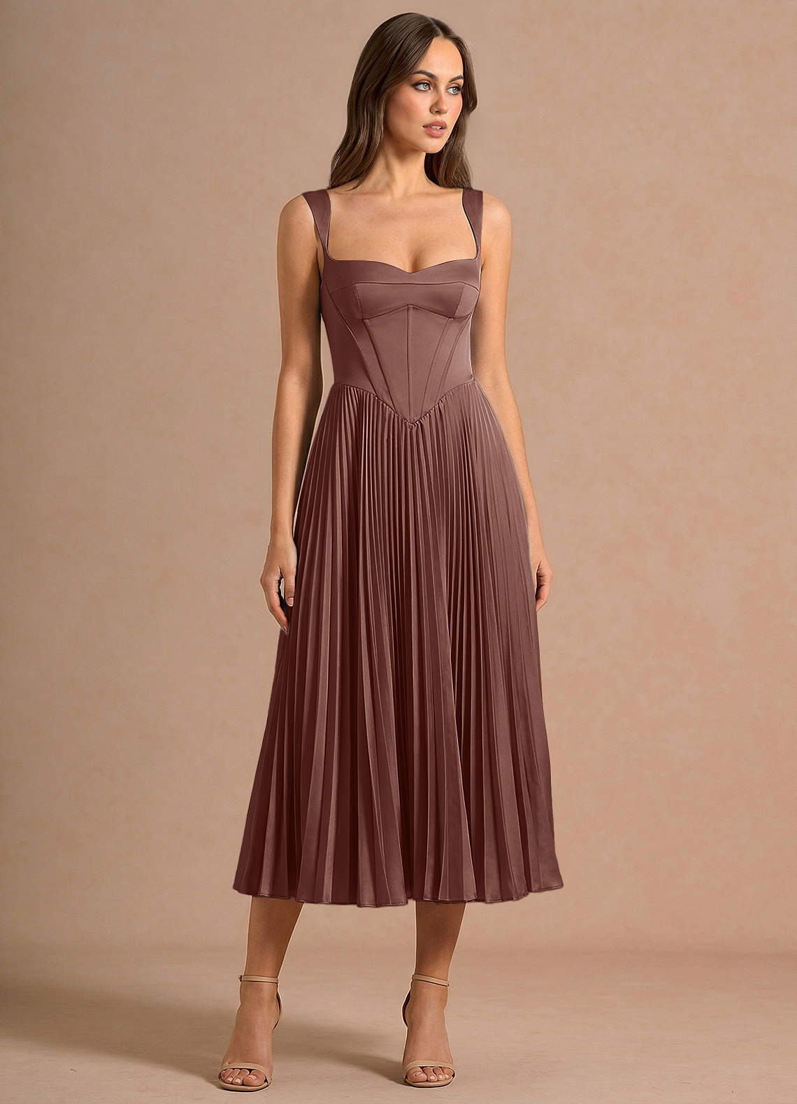 Avenelle Olive Mid Dress