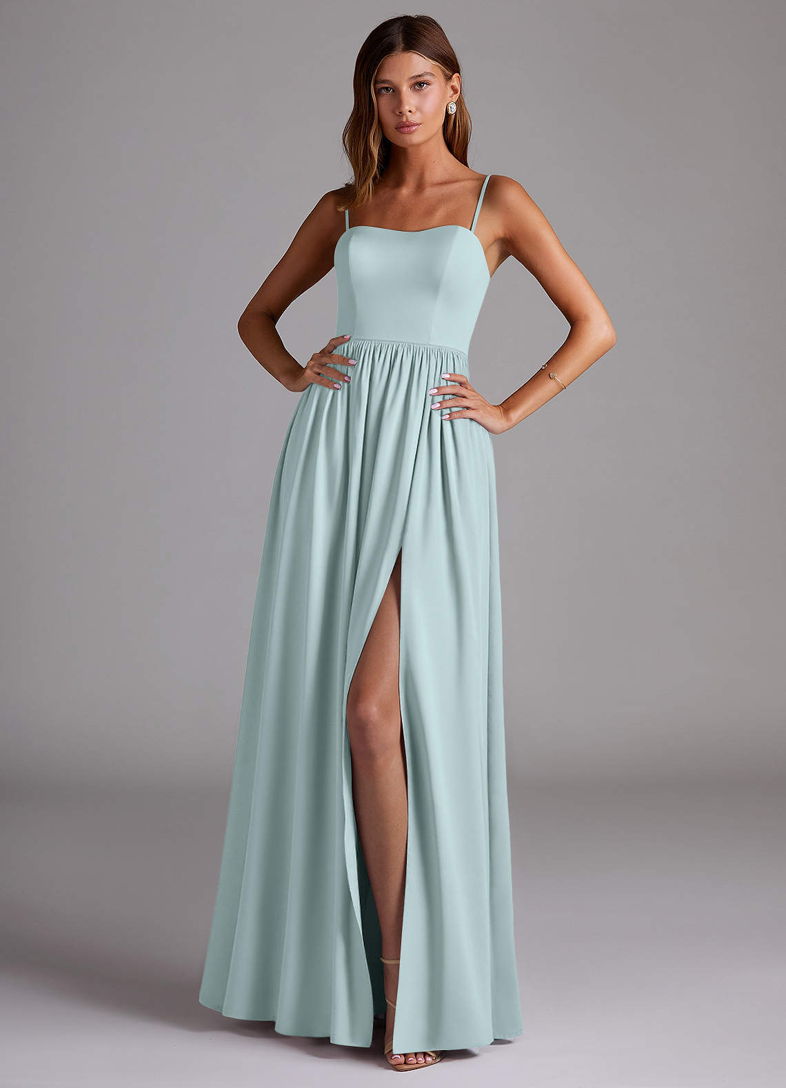 elyessen Calianna Black A-Line Off the Shoulder Stretch Satin Convertible Dress 2