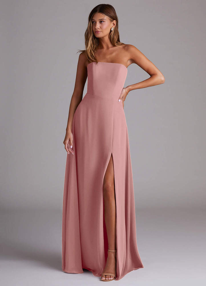 elyessen Wren Black A-Line Side Slit Chiffon Convertible Dress 4